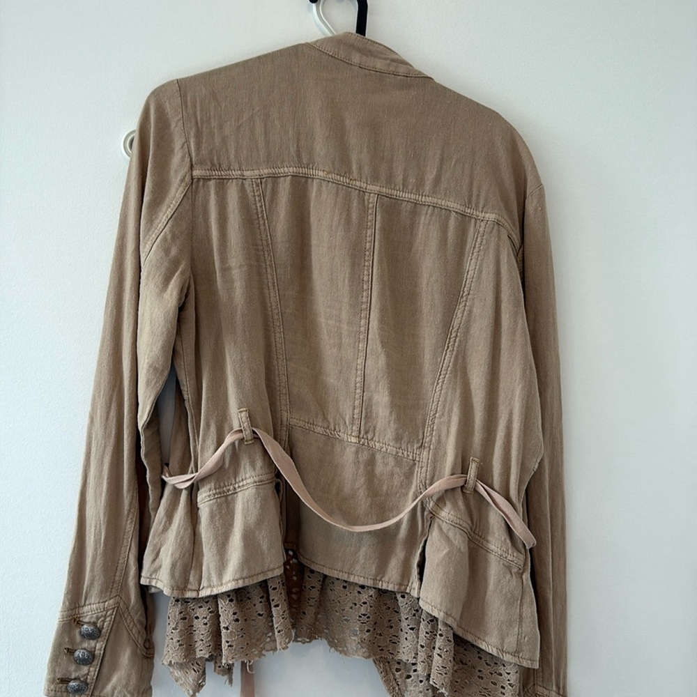 Free people tie waist jacket